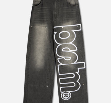 BAGGY DENIM PANTS GREY