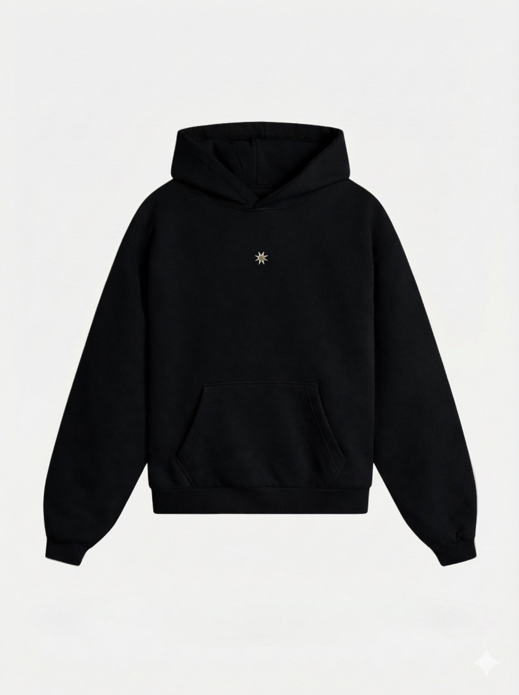 BSLM Blanked Hoodie Charcoal | Minimal Heavyweight Streetwear