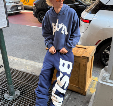PATCHED HOODIE NAVY