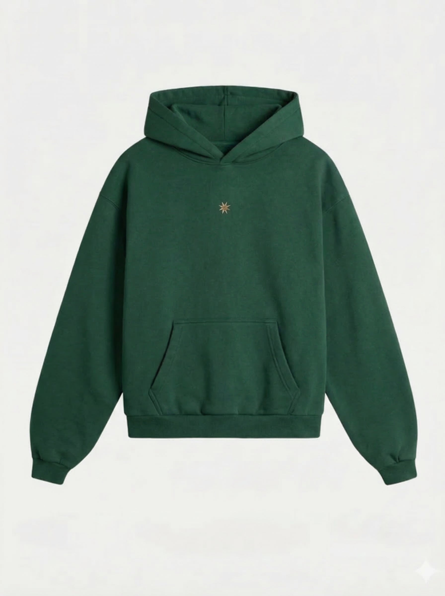 BSLM Blanked Hoodie Forest | Minimal Heavyweight Streetwear – BSLM