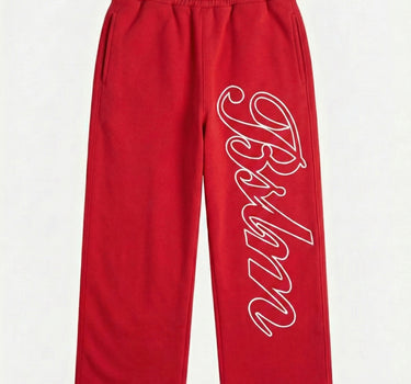 REVAMPED SWEATPANTS BURGUNDY