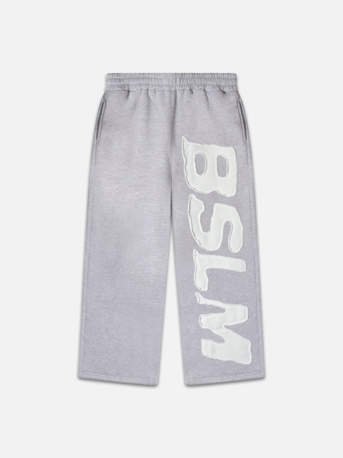 Bslm BSLM Patched Sweatpants Concrete | Heavyweight Streetwear – BSLM Clothing
