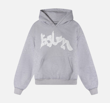 PATCHED HOODIE CONCRETE