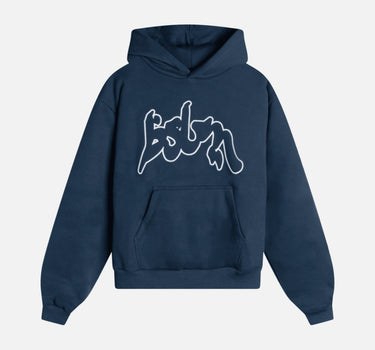 OUTLINED HOODIE NAVY