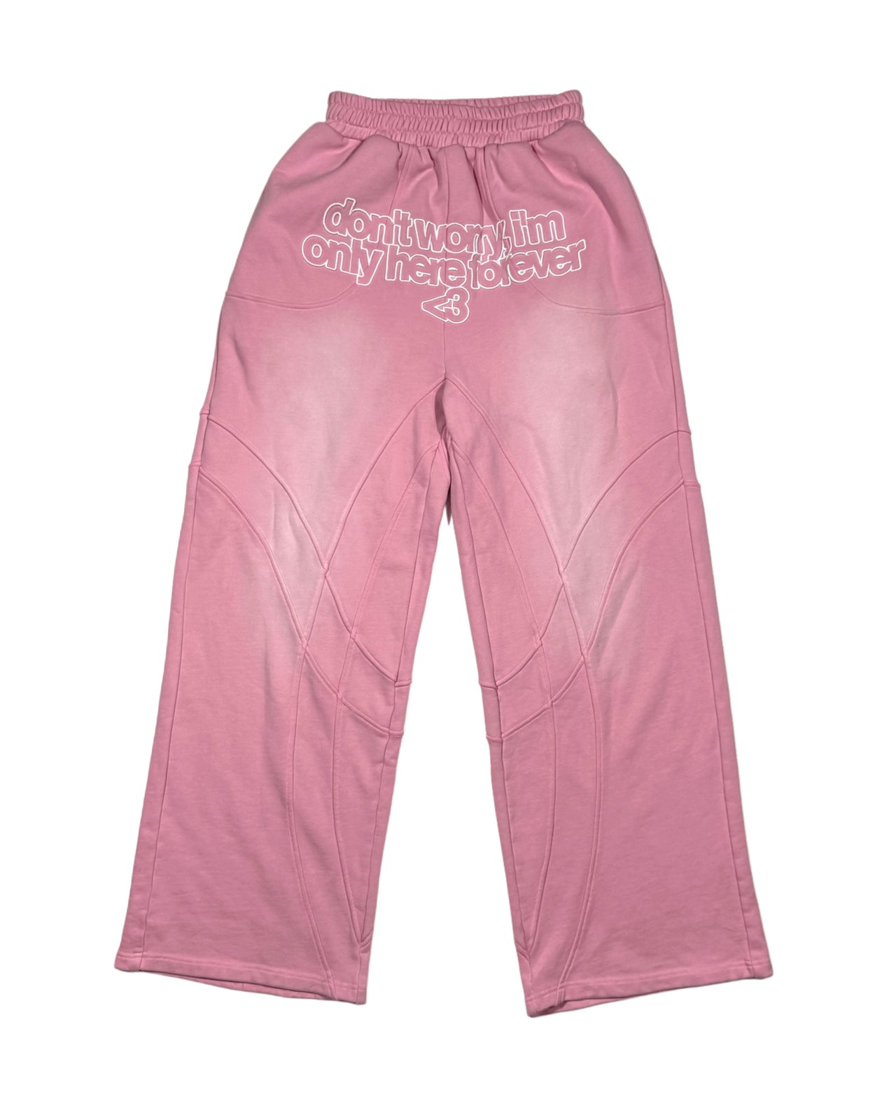 "<3" SWEATPANTS PINK