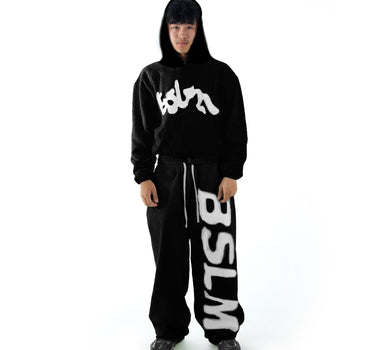 PATCHED SWEATPANTS BLACK