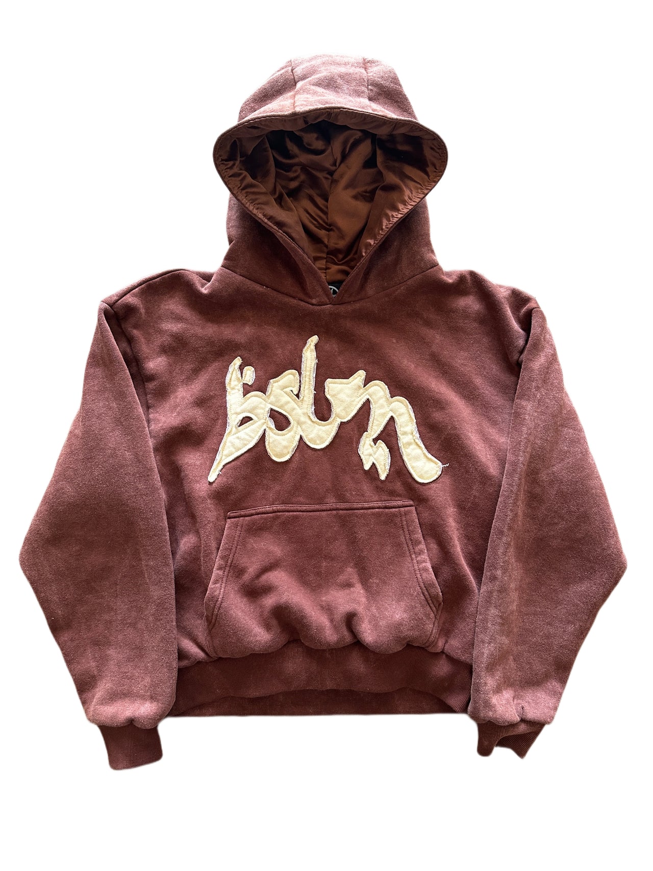 PATCHED HOODIE (BROWN)