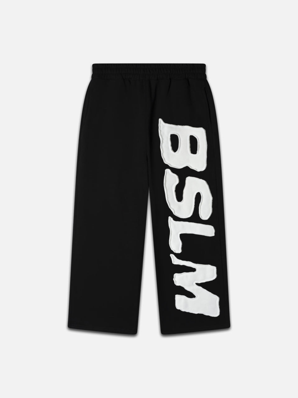 Bslm BSLM Patched Sweatpants Charcoal | Heavyweight Streetwear – BSLM Clothing