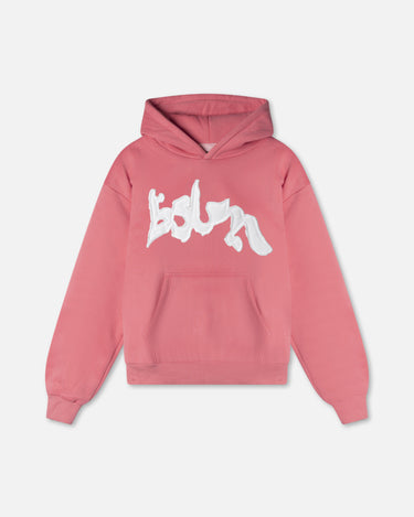 Bslm BSLM Patched Hoodie Rose | Heavyweight Streetwear – BSLM Clothing