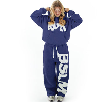 Bslm BSLM Patched Sweatpants Concrete | Heavyweight Streetwear – BSLM Clothing