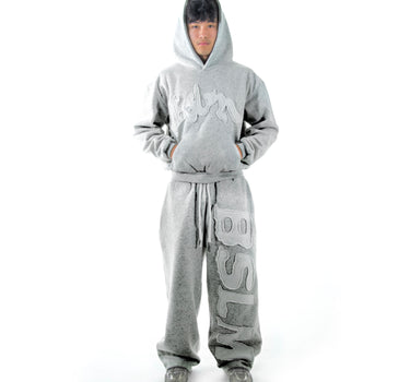 PATCHED SWEATPANTS GRAY