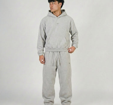 BLANKED HOODIE CONCRETE