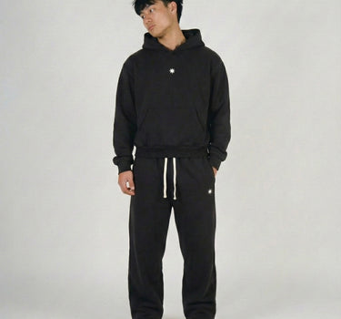BLANKED HOODIE CHARCOAL