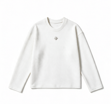 BLANKED KNIT CHALK