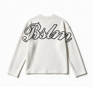 BLANKED KNIT CHALK