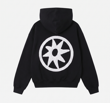 PATCHED HOODIE CHARCOAL
