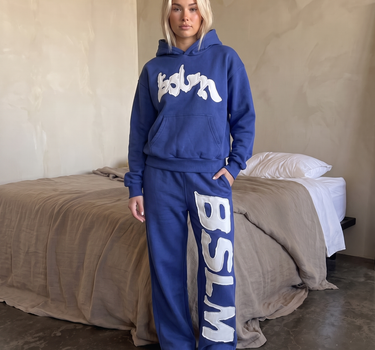 PATCHED SWEATPANTS NAVY