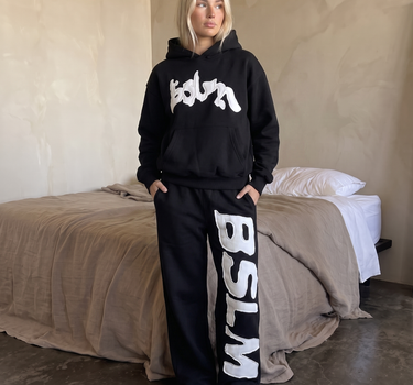 PATCHED SWEATPANTS CHARCOAL