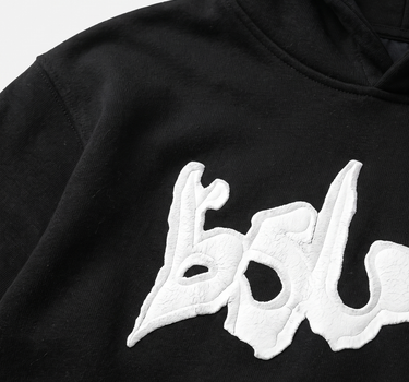 PATCHED HOODIE CHARCOAL