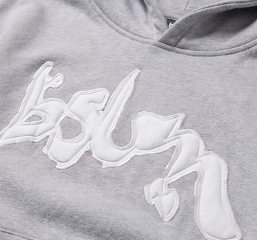 PATCHED HOODIE CONCRETE