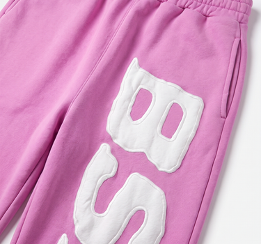 PATCHED SWEATPANTS ROSE