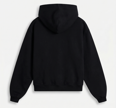 BLANKED HOODIE CHARCOAL