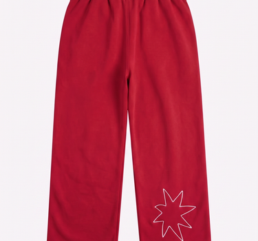 REVAMPED SWEATPANTS BURGUNDY