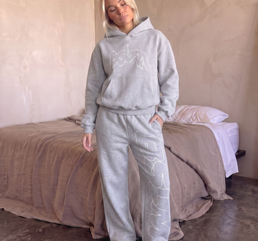 OUTLINED SWEATPANTS ASH