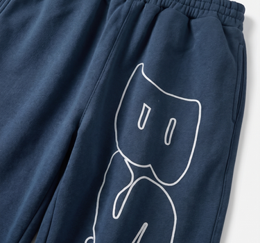 OUTLINED SWEATPANTS NAVY