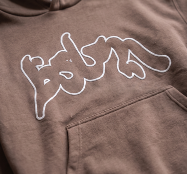 OUTLINED HOODIE TAUPE