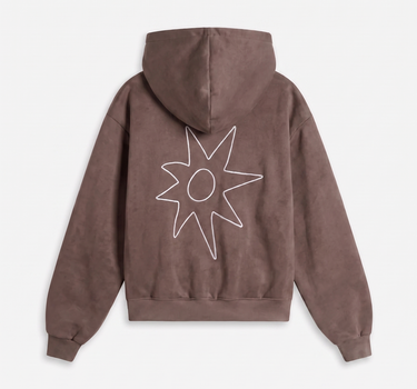OUTLINED HOODIE TAUPE