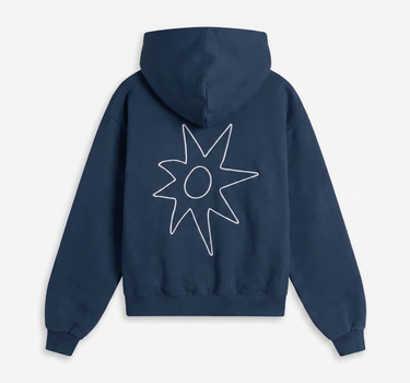 OUTLINED HOODIE NAVY