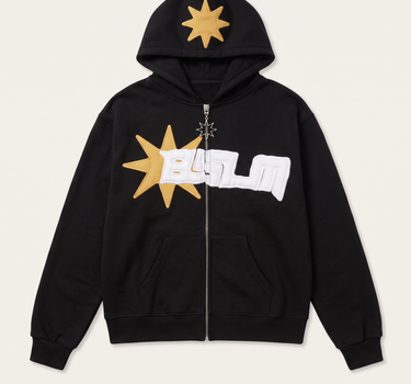 PATCHED ZIP-UP CHARCOAL – front