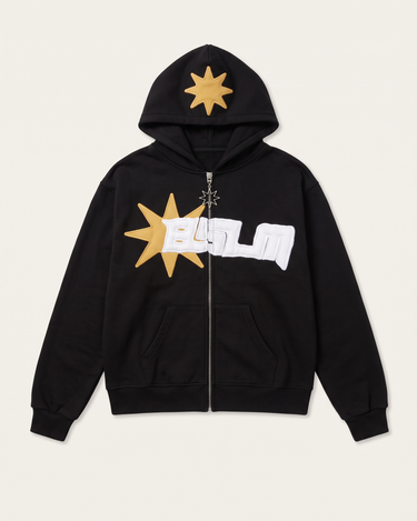 PATCHED ZIP-UP CHARCOAL – front